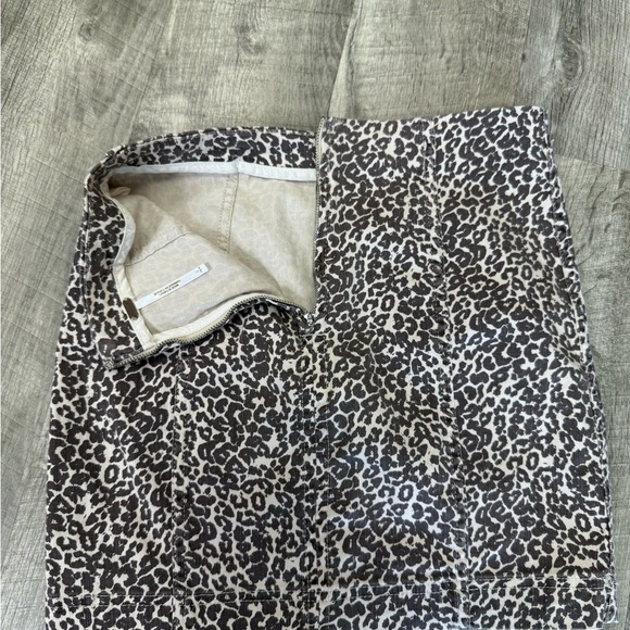 Free People Leopard Print Mini Skirt Size 2 - Picture 4 of 6